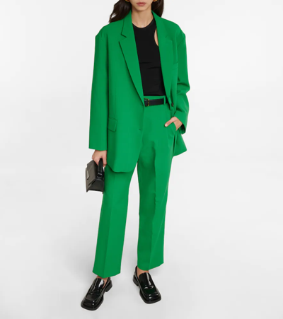 Shop The Frankie Shop Bea High-rise Straight Pants In Green