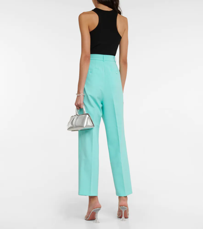 Shop The Frankie Shop Bea High-rise Straight Pants In Blue