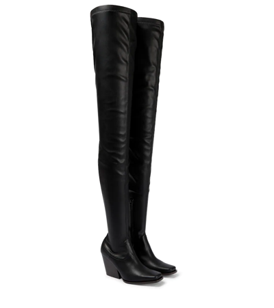 Shop Stella Mccartney Over-the-knee Boots In Black