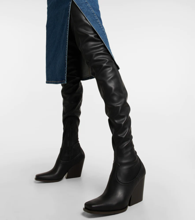 Shop Stella Mccartney Over-the-knee Boots In Black