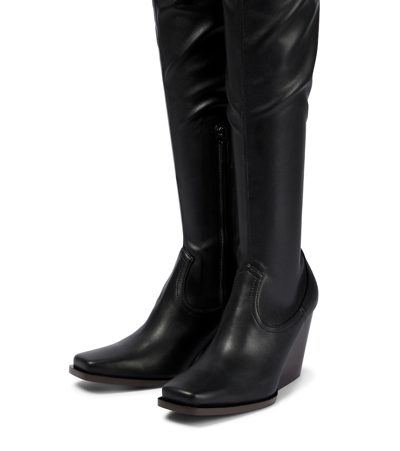 Shop Stella Mccartney Over-the-knee Boots In Black