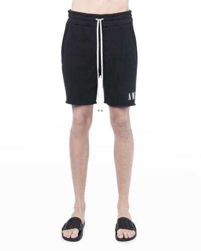 Shop Amiri Men's Core Logo Sweat Shorts In Black