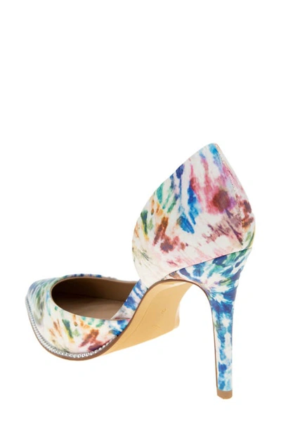 Bcbgeneration Harnoy Half D'orsay Pointed Toe Pump In Tie Dye Multi