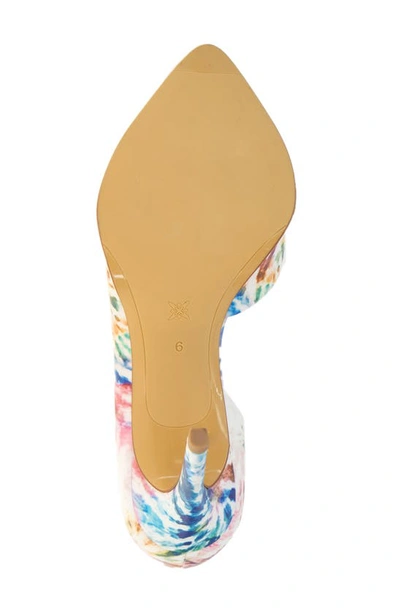 Shop Bcbgeneration Harnoy Half D'orsay Pointed Toe Pump In Tie Dye Multi