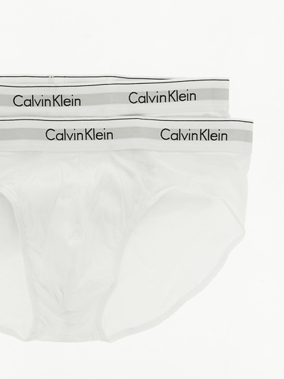 Shop Calvin Klein 2 Pack Hip Briefs In White