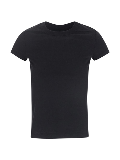 Shop Rick Owens Cropped Level T-shirt In Black