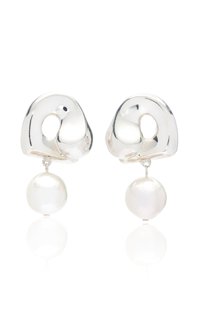 Shop Agmes Sandra Sterling Silver Pearl Earrings