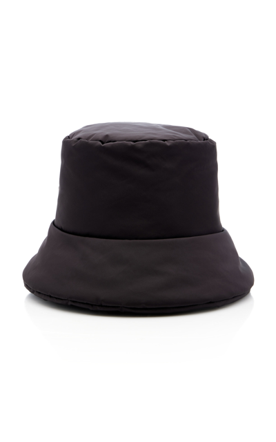 Shop Prada Padded Re-nylon Bucket Hat In Black