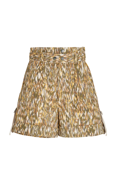Shop Isabel Marant Étoile Women's Kaloscoe Cotton Mini Shorts In Multi