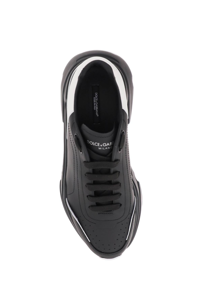 Shop Dolce & Gabbana Daymaster Leather Sneakers In Mixed Colours