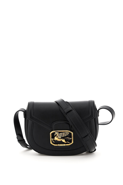 Shop Etro Pegaso Medium Bag In Black