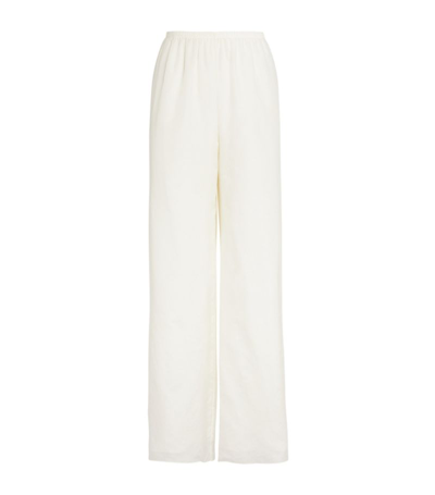 Shop The Row Silk-cotton Andres Trousers In White