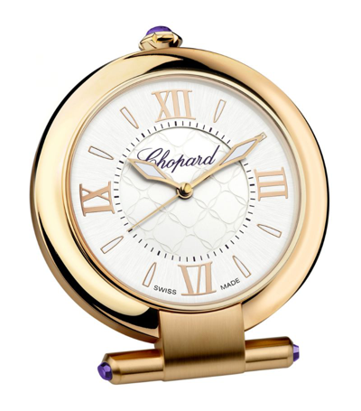 Shop Chopard Imperiale Alarm Clock In Gold