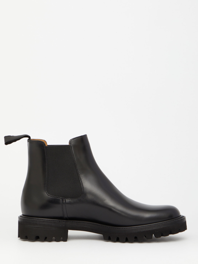 Church's Slip-on Ankle Boots Elastic Panels In Black