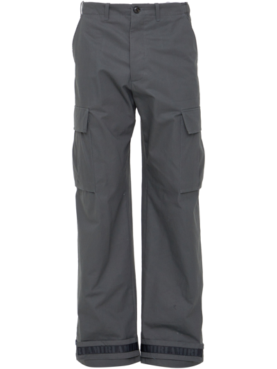 Shop Amiri Grey Cargo Trousers