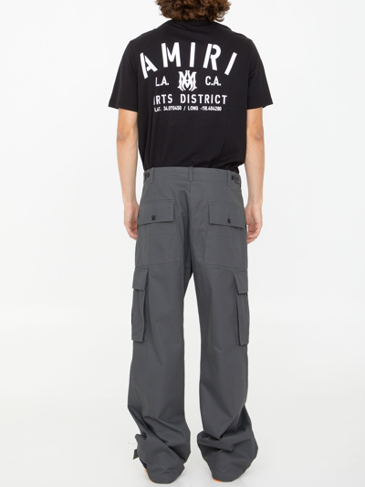 Shop Amiri Grey Cargo Trousers