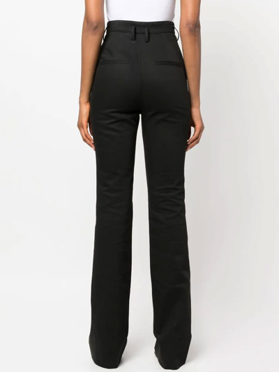 Shop Saint Laurent Black Tailored Trousers