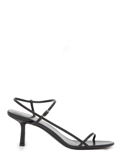 Shop The Row Bare Leather Sandals In Black