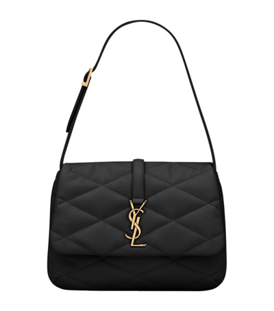 Shop Saint Laurent Le 57 Quilted Shoulder Bag In Black