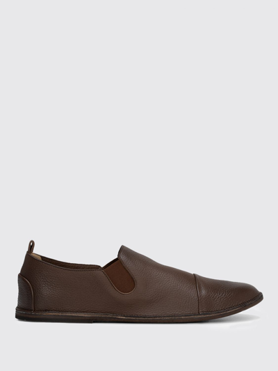 Shop Marsèll Strasacco Slippers In Dry Milled Leather In Brown