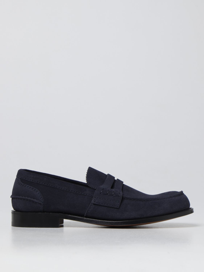 Shop Church's Pembrey Suede Loafers In Navy
