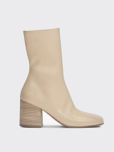 Shop Marsèll Pinnetta Ankle Boot In Calfskin In Biscuit