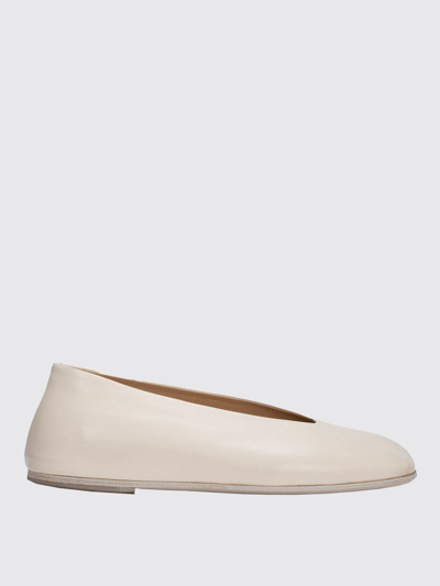 Shop Marsèll Spatolona Ballerina In Leather In Ivory