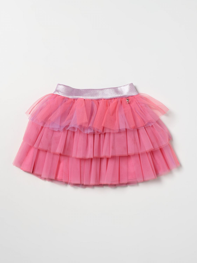 Shop Simonetta Mini Skirt In Cotton Tulle In Pink
