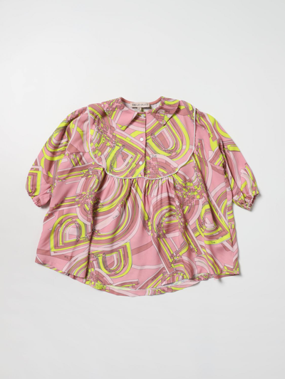 Shop Emilio Pucci Dress With Graphic Print In Pink