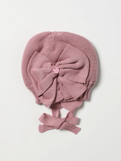 Shop Monnalisa Hat With Bow In Pink