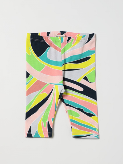 Shop Emilio Pucci Leggings With Graphic Print In Multicolor