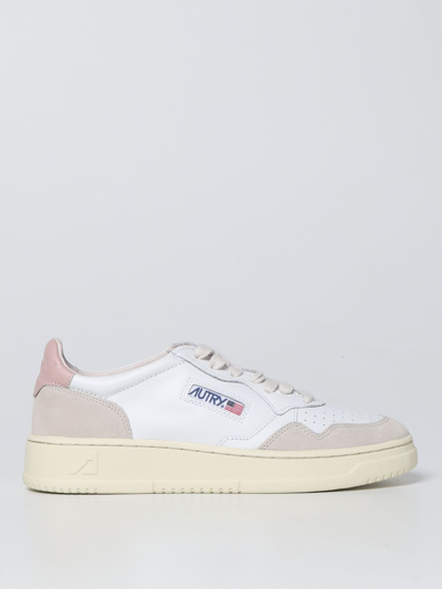 Shop Autry Sneakers In Leather And Suede In White