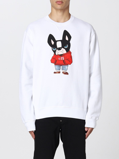 Shop Dsquared2 Sweatshirt With Ciro Graphic Print In White