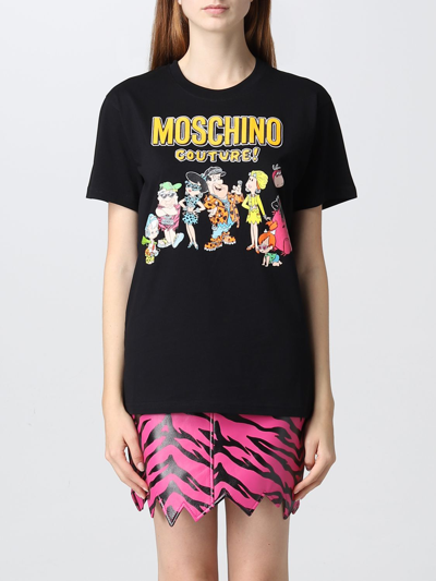 Moschino X The Flintstones T-shirt In Black