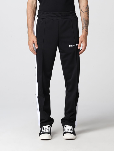 Shop Palm Angels Track  Trousers In Polyester In Black