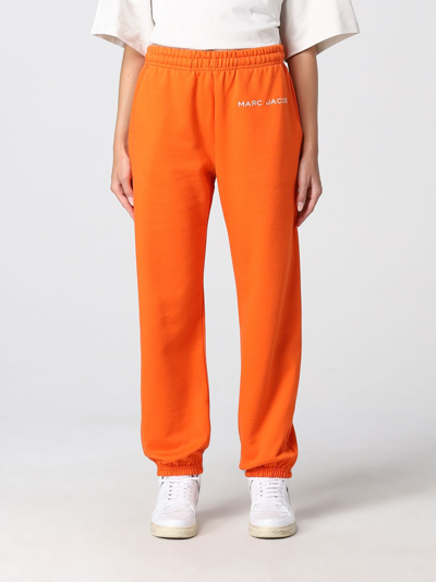 Shop Marc Jacobs Cotton Jogging Pants In Orange