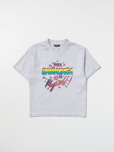 Shop Balenciaga T-shirt With Graphic Print In White