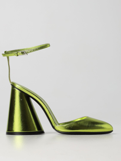 Shop Attico High Heel Shoes The  Woman Color Green