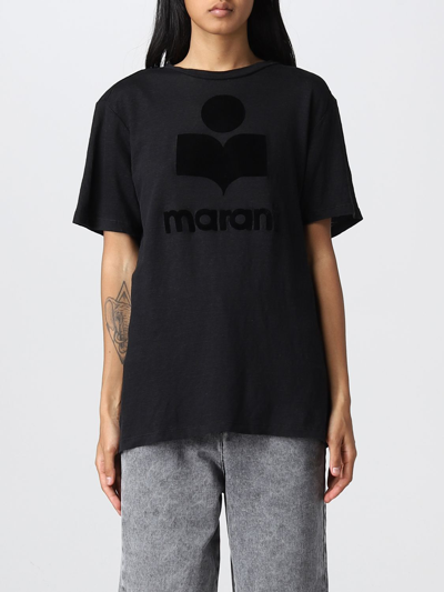 Shop Isabel Marant Étoile Logo T-shirt In Black
