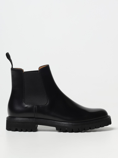 Church's Churchs Womens Black Leather Ankle Boots In Black
