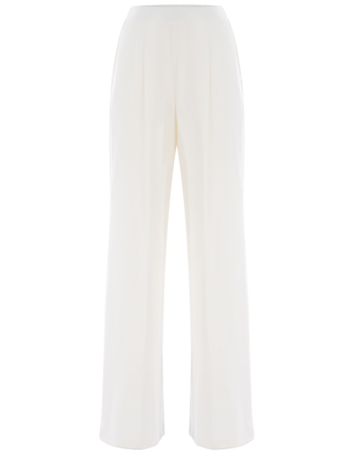 Shop Max Mara Trousers  Leisure "oblare" In Bianco