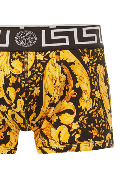 Shop Versace Barocco Trunks In Mixed Colours