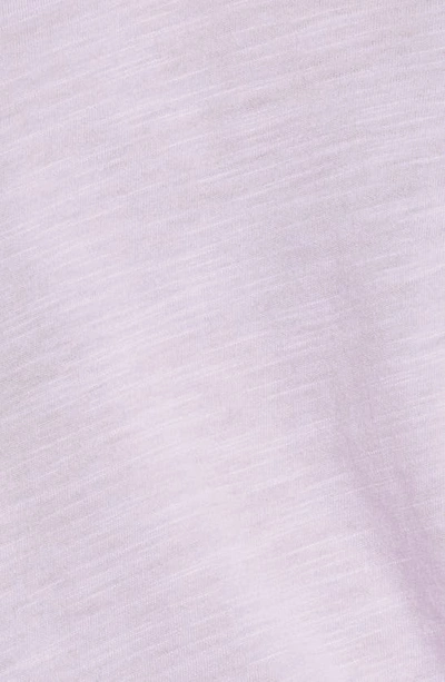 Shop Caslon Rounded V-neck T-shirt In Purple Bloom