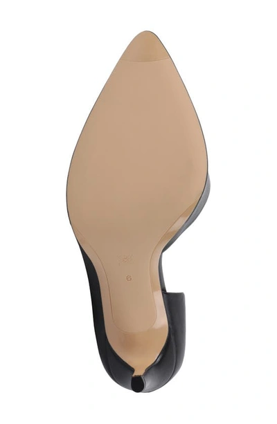 Shop Bcbgeneration Harnoy Half D'orsay Pointed Toe Pump In Black Faux Leather