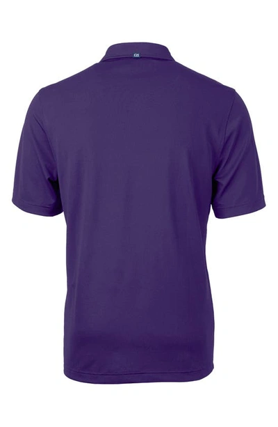 Shop Cutter & Buck Virtue Eco Piqué Recycled Blend Polo In College Purple