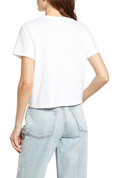 Shop Re/done 1950s Boxy Tee In Vintage White