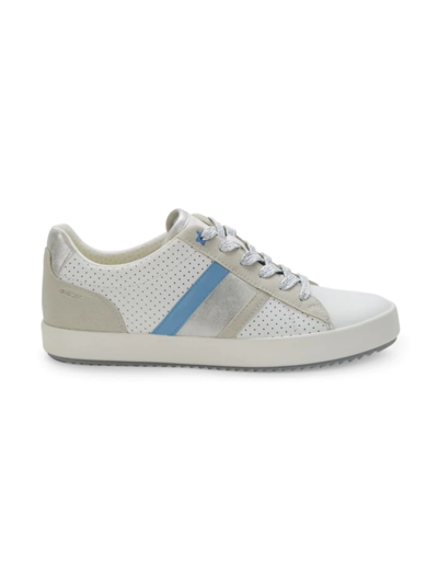 Geox Women's Blowmiee Leather & Suede Sneakers In White | ModeSens