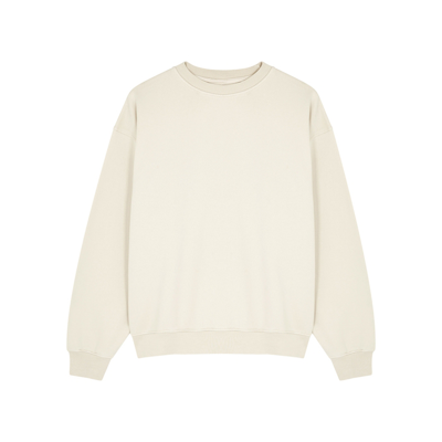 Shop Colorful Standard Cream Cotton Sweatshirt In Ivory