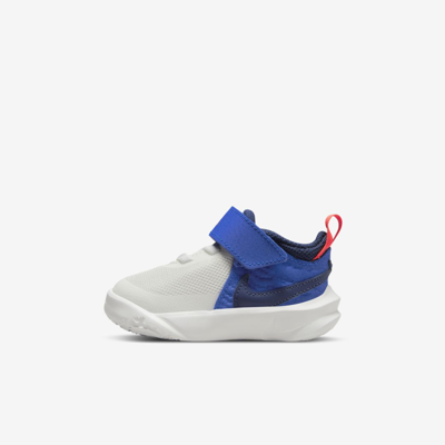 Shop Nike Team Hustle D 10 Baby/toddler Shoes In Summit White,game Royal,bright Crimson,midnight Navy