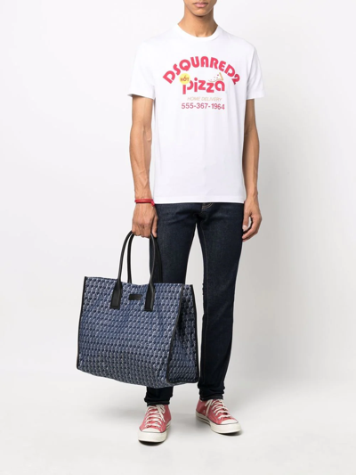 Dsquared2 Slim Indigo Denim With Logo Detailing In Blue
